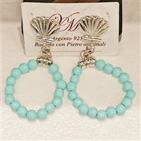 Orecchini Vidali Gioielli Donna in Argento Turchese ORAR-58-34 - ORAR-58-34